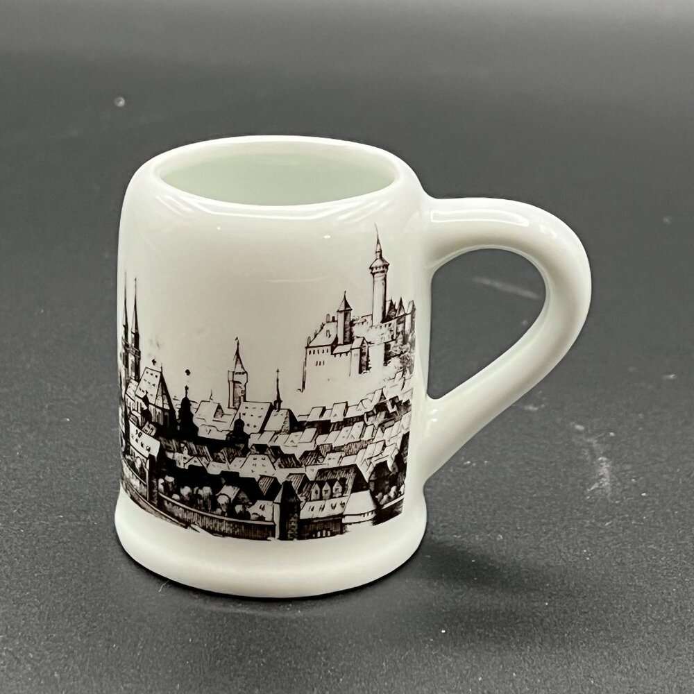Vintage Royal Porzellan Bavaria KPM Western Germany Miniature Beer Stein 2 x‎ 1